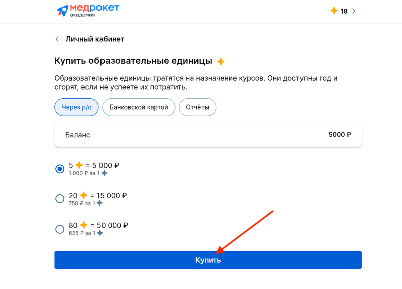 Купить образовательные единицы